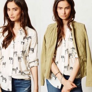 Anthropologie Maeve Overland Blouse